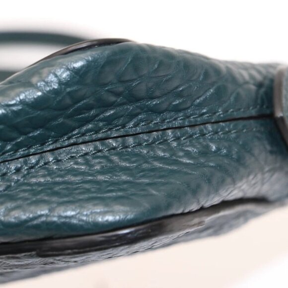 Burberry Pebbled Leather Small Shoulder Handbag - Green - Picture 4 of 16